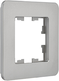 рамка 1-постовая IEK РУ-1-1-Бр металл алюминий RE Brite - внешний вид