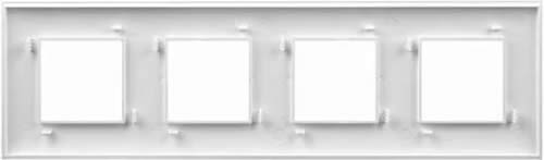 рамка 3-постовая DKC Avanti, цвет белое облако, - вид сзади