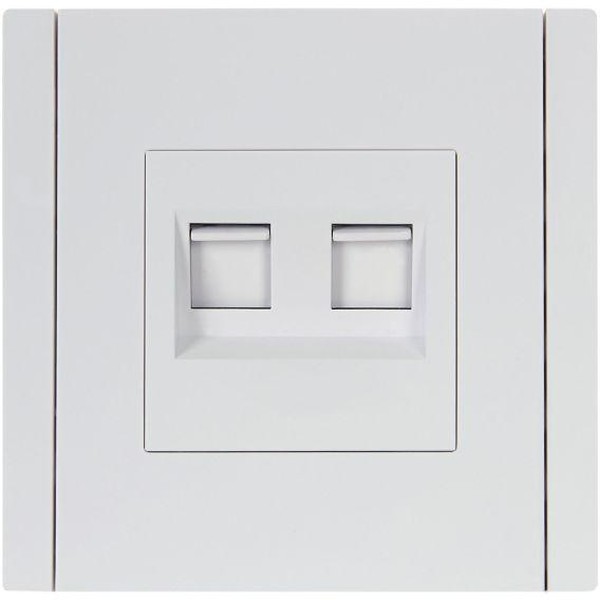 купить Фортепиано белый механизм RJ45 2x8(8) скрытая 2-ая кат.5е в Тольятти Фортепиано белый механизм RJ45 2x8(8) скрытая 2-ая кат.5е