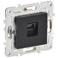 купить Сканди черный розетка RJ45 скрытая 1-ая кат.5E в Тольятти Сканди черный розетка RJ45 скрытая 1-ая кат.5E