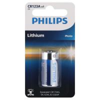 Батарейка CR123(CR123A) литиевая BL1 Philips  Батарейка CR123(CR123A) литиевая BL1 Philips