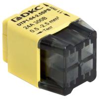 купить Клемма 4*2,5мм2 компактная желтый DKC 12шт в Тольятти Клемма 4*2,5мм2 компактная желтый DKC 12шт