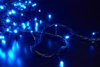 купить Гирлянда нить 12м синий 120свд с контроллером IP20 зеленый провод 8 режимов в Тольятти Гирлянда нить 12м синий 120свд с контроллером IP20 зеленый провод 8 режимов