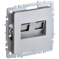 купить Брайт алюминий розетка RJ45 скрытая 2-ая  в Тольятти Брайт алюминий розетка RJ45 скрытая 2-ая