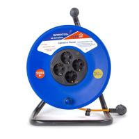 Удлинитель 4-мест 30м ПВС 3*1 оранжевый катушка IP20 PlexUp 