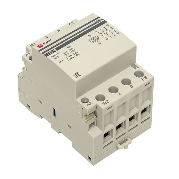 купить Контактор модульный 40А 230В 2НО 2НЗ 3мод КМ EKF PROxima в Тольятти Контактор модульный 40А 230В 2НО 2НЗ 3мод КМ EKF PROxima