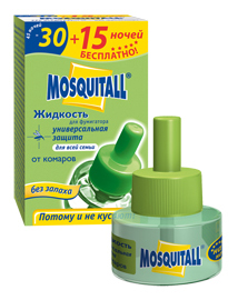 купить Жидкость от комаров 45 ночей Mosquitall Универсальная защита в Тольятти Жидкость от комаров 45 ночей Mosquitall Универсальная защита