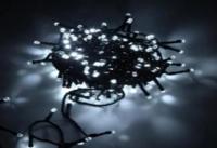 купить Гирлянда нить 12м белый 120свд с контроллером IP20 черный провод 8 режимов в Тольятти Гирлянда нить 12м белый 120свд с контроллером IP20 черный провод 8 режимов