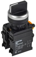 купить Переключатель 3 положения 2NC чёрный MASTER IEK в Тольятти Переключатель 3 положения 2NC чёрный MASTER IEK