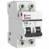 купить Автомат 2Р 40А C 4,5кА ВА47-29 EKF Basic  в Тольятти Автомат 2Р 40А C 4,5кА ВА47-29 EKF Basic