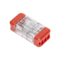 купить Клемма 3*2,5мм2 прозрачный Rexant СМК 2273-203R проходная разъемная 50шт/уп в Тольятти Клемма 3*2,5мм2 прозрачный Rexant СМК 2273-203R проходная разъемная 50шт/уп