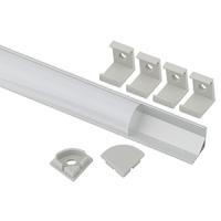 купить Профиль с экраном угловой овал 16*16мм ЭРА крепеж 4шт+заглушки 2шт в Тольятти Профиль с экраном угловой овал 16*16мм ЭРА крепеж 4шт+заглушки 2шт