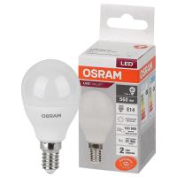купить Лампа шар свд Е14 7Вт 4000К 560лм P45 матовый Osram в Тольятти Лампа шар свд Е14 7Вт 4000К 560лм P45 матовый Osram