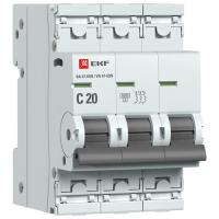 купить Автомат 3Р 20А C 6кА ВА47-63N EKF  в Тольятти Автомат 3Р 20А C 6кА ВА47-63N EKF