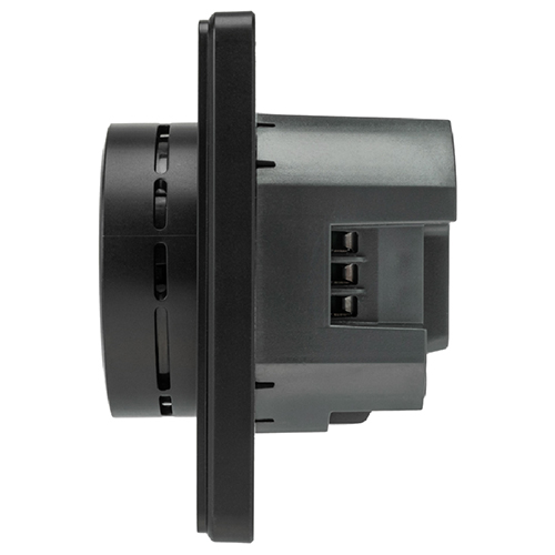 купить Миле Раунд терморегулятор теплого пола скрытая 10А программируемый черный Kranz Wi-Fi в Тольятти Миле Раунд терморегулятор теплого пола скрытая 10А программируемый черный Kranz Wi-Fi