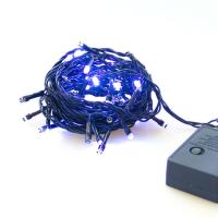 купить Гирлянда нить 5м синий 50свд с контроллером IP20 черный провод 8 режимов в Тольятти Гирлянда нить 5м синий 50свд с контроллером IP20 черный провод 8 режимов