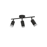 Светильник настенный (спот) 3*35Вт GU10 черный поворотный Jazzway белый декор