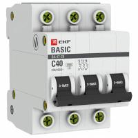 купить Автомат 3Р 40А C 4,5кА ВА47-29 EKF Basic  в Тольятти Автомат 3Р 40А C 4,5кА ВА47-29 EKF Basic