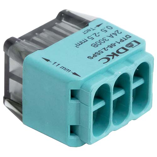 купить Клемма 6*2,5мм2 компактная синий DKC 2 шт в Тольятти Клемма 6*2,5мм2 компактная синий DKC 2 шт