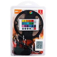 Лента свд 220В 4Вт/м 54свд/м RGB 2835 IP65 Jazzway 5м комплект