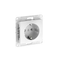 купить Атлас белый розетка скрытая 1-мест заземление быстрозажим. клем. IP20  в Тольятти Атлас белый розетка скрытая 1-мест заземление быстрозажим. клем. IP20