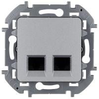 купить Инспириа алюминий розетка RJ45 8(8) скрытая 2-ая Cat5е UTP в Тольятти Инспириа алюминий розетка RJ45 8(8) скрытая 2-ая Cat5е UTP