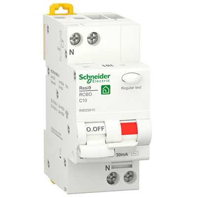купить Дифавтомат 2Р 10А C 30мА 6кА Resi9 2мод Schneider Electric в Тольятти Дифавтомат 2Р 10А C 30мА 6кА Resi9 2мод Schneider Electric