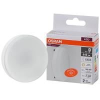Лампа свд 220В GX53 8Вт 3000К 640лм таблетка матовая Osram LED Value