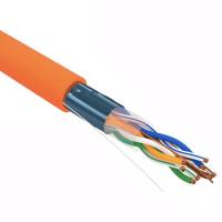 купить Кабель витая пара F/UTP, CAT 5e, ZH нг(А)-HF, 4PR, 24AWG, INDOOR, SOLID, оранжевый, 305м, REXANT в Тольятти Кабель витая пара F/UTP, CAT 5e, ZH нг(А)-HF, 4PR, 24AWG, INDOOR, SOLID, оранжевый, 305м, REXANT