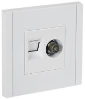 купить Фортепиано белый механизм RJ45+TV скрытая 2-ая кат.5е в Тольятти Фортепиано белый механизм RJ45+TV скрытая 2-ая кат.5е