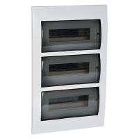 Бокс 36мод встраиваемый белый черная прозрачная дверь IP41 ЩРВ-П EKF PROxima