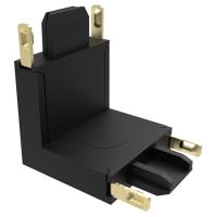купить Коннектор черный V-обр. Jazzway MTR16 CV-BL  в Тольятти Коннектор черный V-обр. Jazzway MTR16 CV-BL