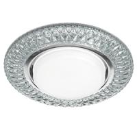 купить Светильник точечный GX53 круг прозрачный встраиваемый подсветка в Тольятти Светильник точечный GX53 круг прозрачный встраиваемый подсветка