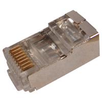 купить Разъем Jack компьютерный RJ45 8(8) Cat5e прозрачный экран 7шт в Тольятти Разъем Jack компьютерный RJ45 8(8) Cat5e прозрачный экран 7шт
