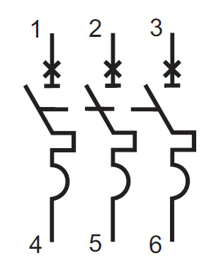 купить Автомат 3Р 63А 35кА ВА-332А DEKraft  в Тольятти Автомат 3Р 63А 35кА ВА-332А DEKraft