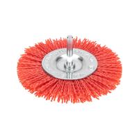 купить Щетка дисковая для дрели, нейлоновая проволока с абразивным покрытием, 100мм KRANZ в Тольятти Щетка дисковая для дрели, нейлоновая проволока с абразивным покрытием, 100мм KRANZ