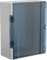 Корпус ЩМПп 500*400*180мм IP66 пластик серый IEK прозр.дверь