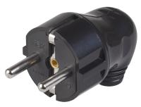 купить Вилка 16А угловая заземление черный пластик IP20 IEK  в Тольятти Вилка 16А угловая заземление черный пластик IP20 IEK