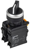 купить Переключатель 2 полож. 1NO+1NC чёрный MASTER IEK в Тольятти Переключатель 2 полож. 1NO+1NC чёрный MASTER IEK