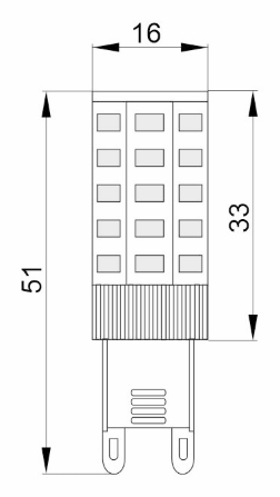 Лампа капсула свд G9 3,5Вт 4000К 333лм IEK