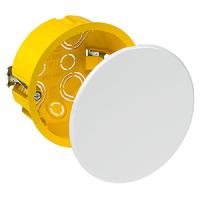 купить Коробка 80*45 круг гипсокартон с крышкой IP20 ШЭ  в Тольятти Коробка 80*45 круг гипсокартон с крышкой IP20 ШЭ
