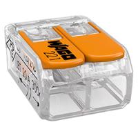 купить Клемма 2*4,0мм2 с рычажком компактная прозрачный Wago 221-412 100шт в Тольятти Клемма 2*4,0мм2 с рычажком компактная прозрачный Wago 221-412 100шт