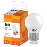 купить Лампа свд 220В E27 9Вт 3000К 810лм шар G45 матовая IEK  в Тольятти Лампа свд 220В E27 9Вт 3000К 810лм шар G45 матовая IEK