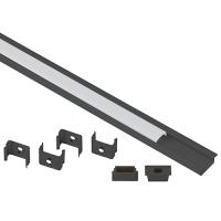 купить Комплект с врезным анодированным профилем ЭРА 2206B 22х6мм, 2м, черный САВ251 в Тольятти Комплект с врезным анодированным профилем ЭРА 2206B 22х6мм, 2м, черный САВ251