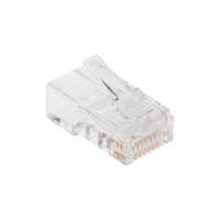 Разъем Jack компьютерный RJ45 8(8) Cat5e прозрачный сквозной 7шт