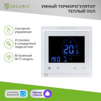 купить Терморегулятор теплого пола  16А программируемый белый SECURIC Wi-Fi в Тольятти Терморегулятор теплого пола  16А программируемый белый SECURIC Wi-Fi