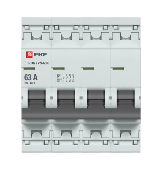 Выключатель нагрузки 4Р 63А ВН-63N EKF PROxima