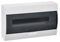 купить Бокс 18мод навесной белый черная прозрачная дверь IP41 ЩРН-П GENERICA (IEK)  в Тольятти Бокс 18мод навесной белый черная прозрачная дверь IP41 ЩРН-П GENERICA (IEK)