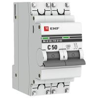 купить Автомат 2Р 50А C 4,5кА ВА47-63 EKF в Тольятти Автомат 2Р 50А C 4,5кА ВА47-63 EKF