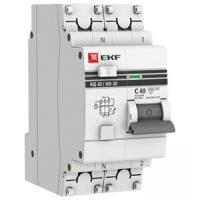 Дифавтомат 2Р 40А C 30мА 4,5кА АД32 2мод EKF